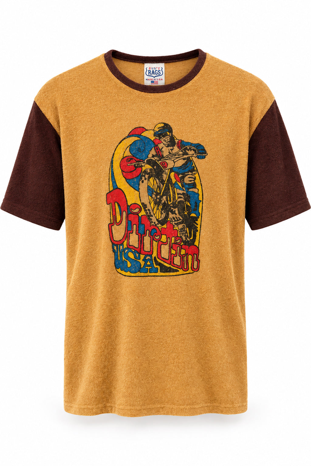 Tan Moto Terry TShirt