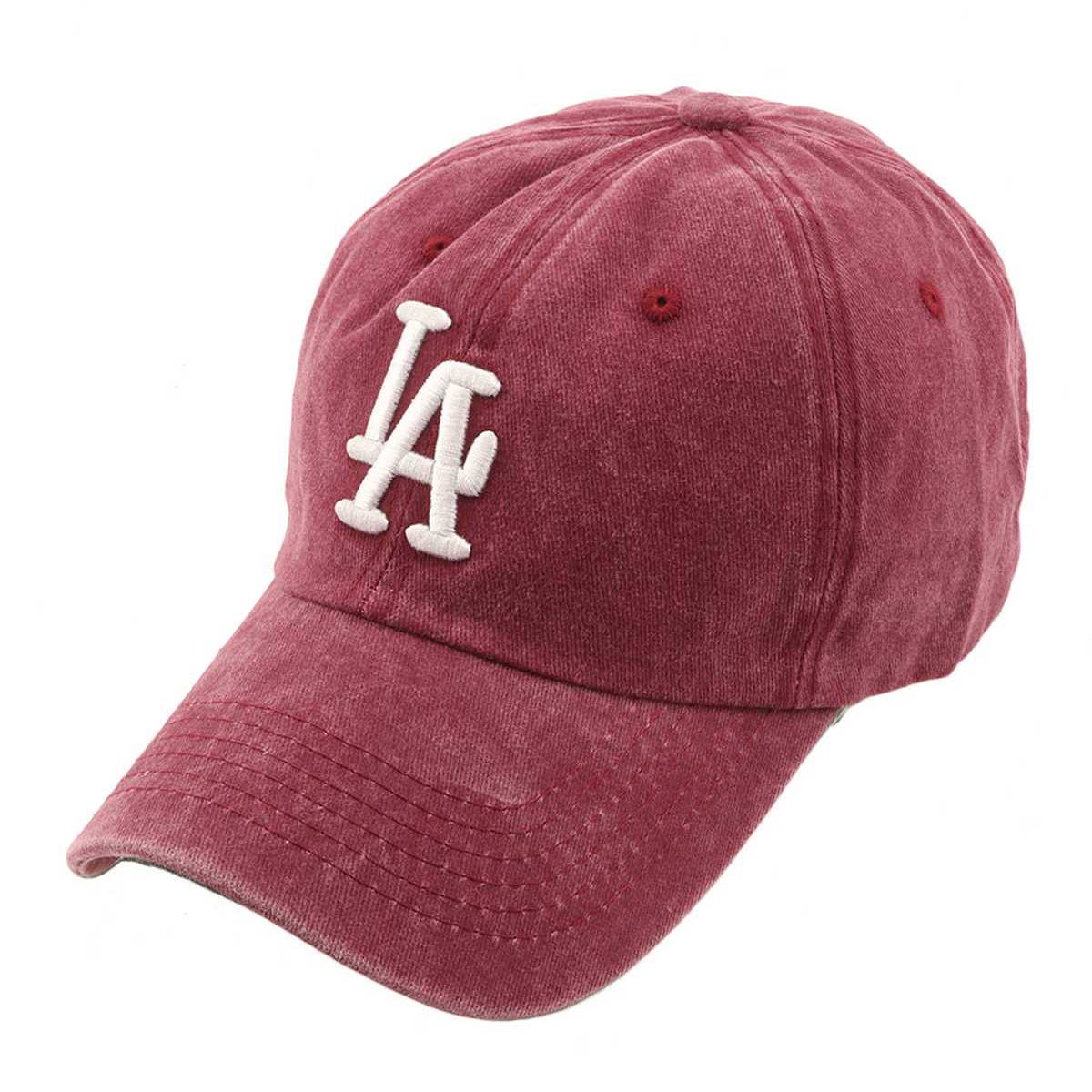 LA Embroidery Baseball Cap LT.Denim