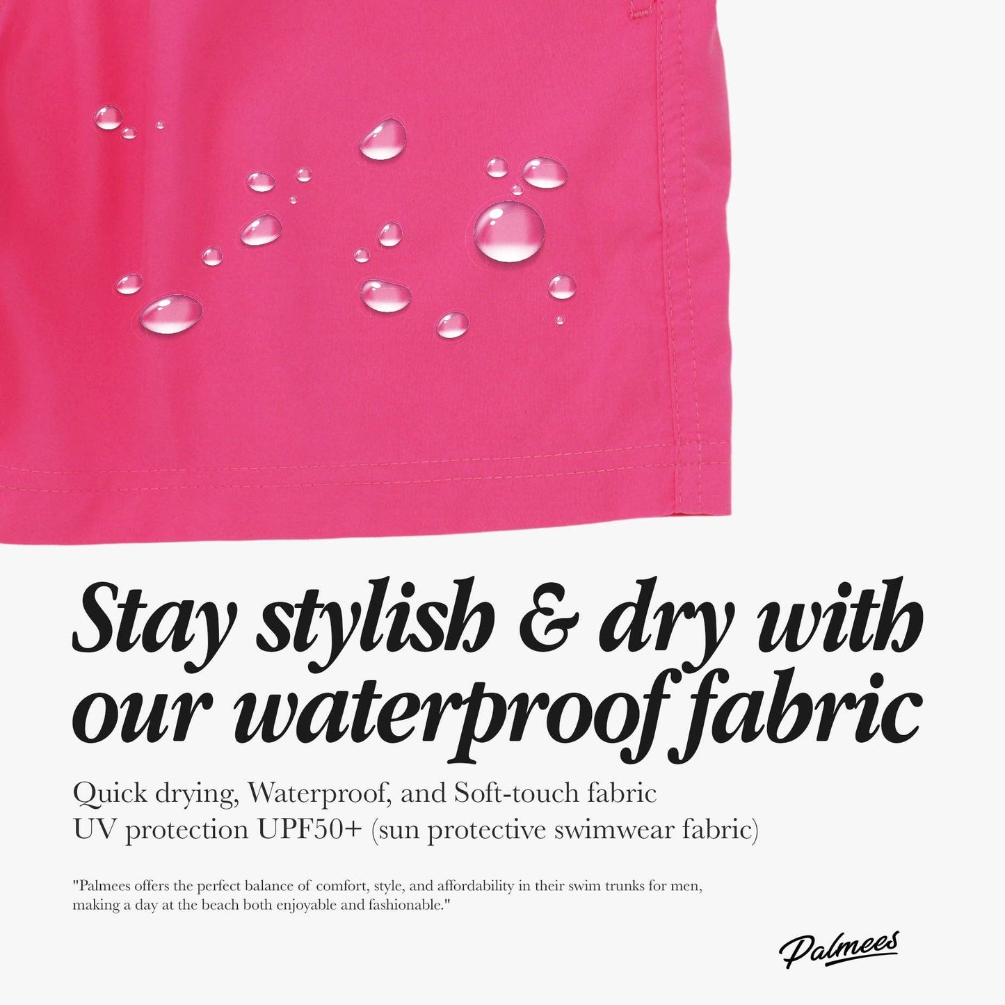 Pink Swim Short: Pink / M (30-31)