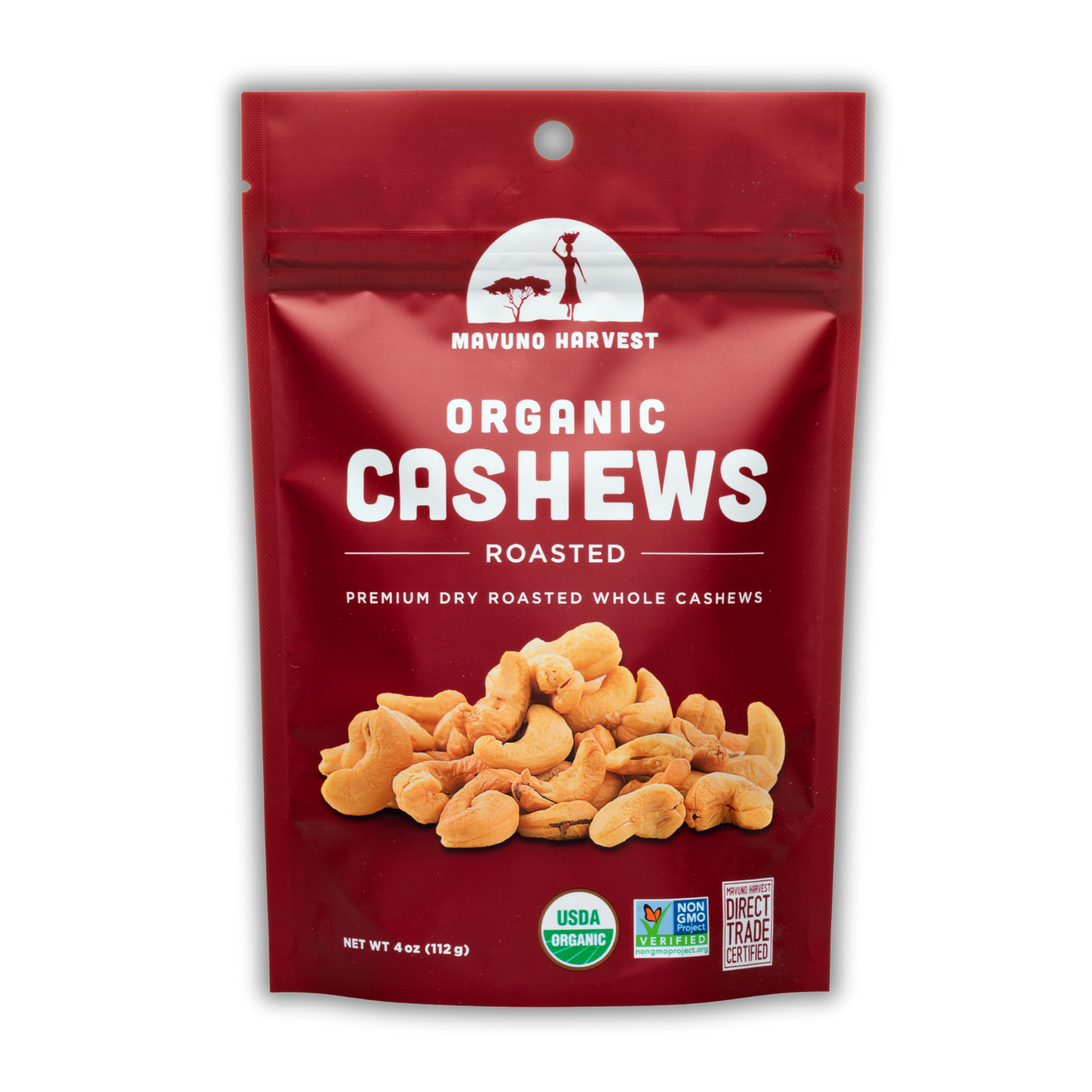 Organic Roasted Cashews: 4 oz