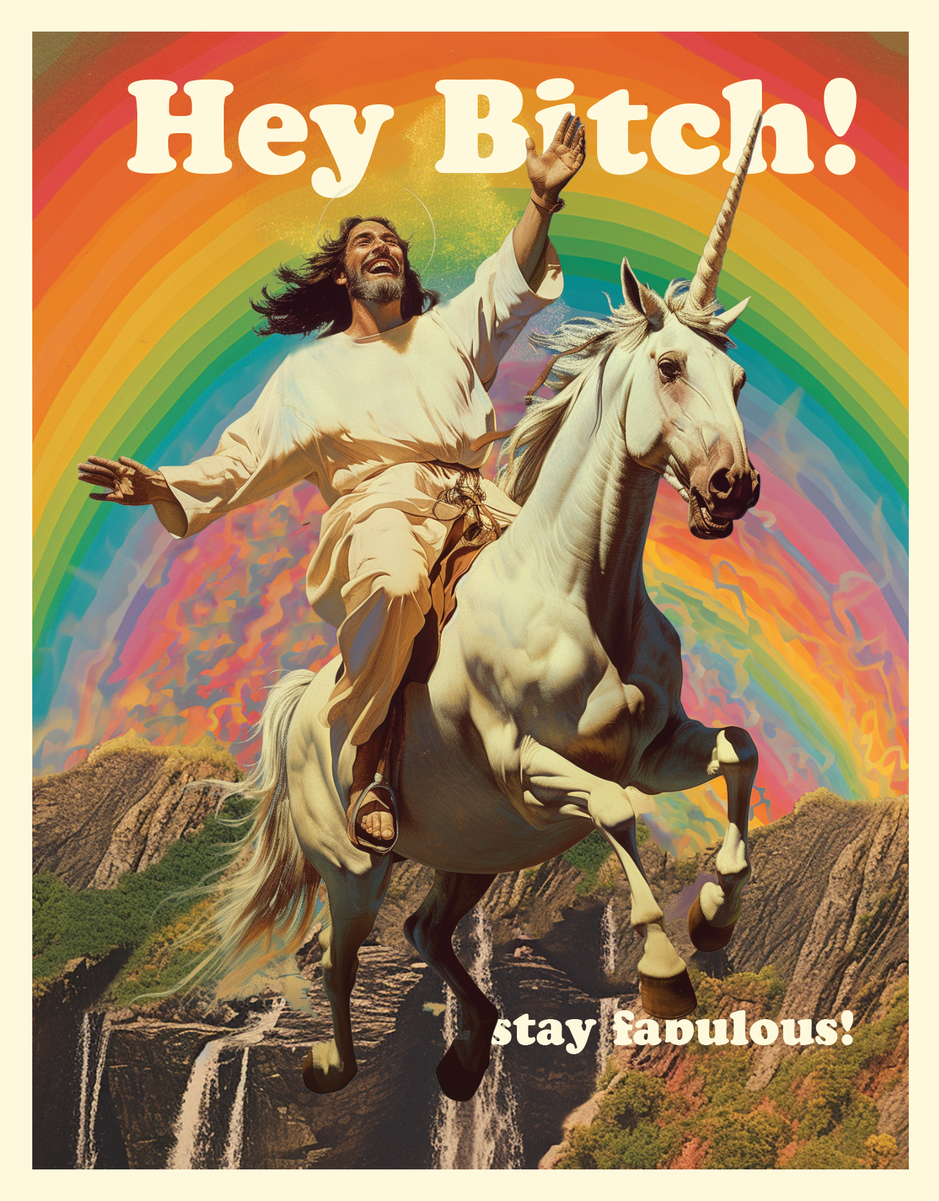 JESUS BITCH stay fabulous! birthday card
