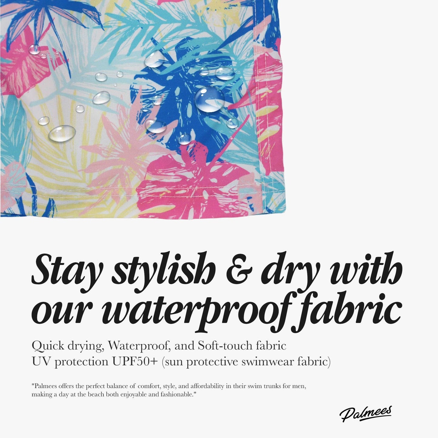 Leaves Swim Short: Multi-Colored / M (30-31)