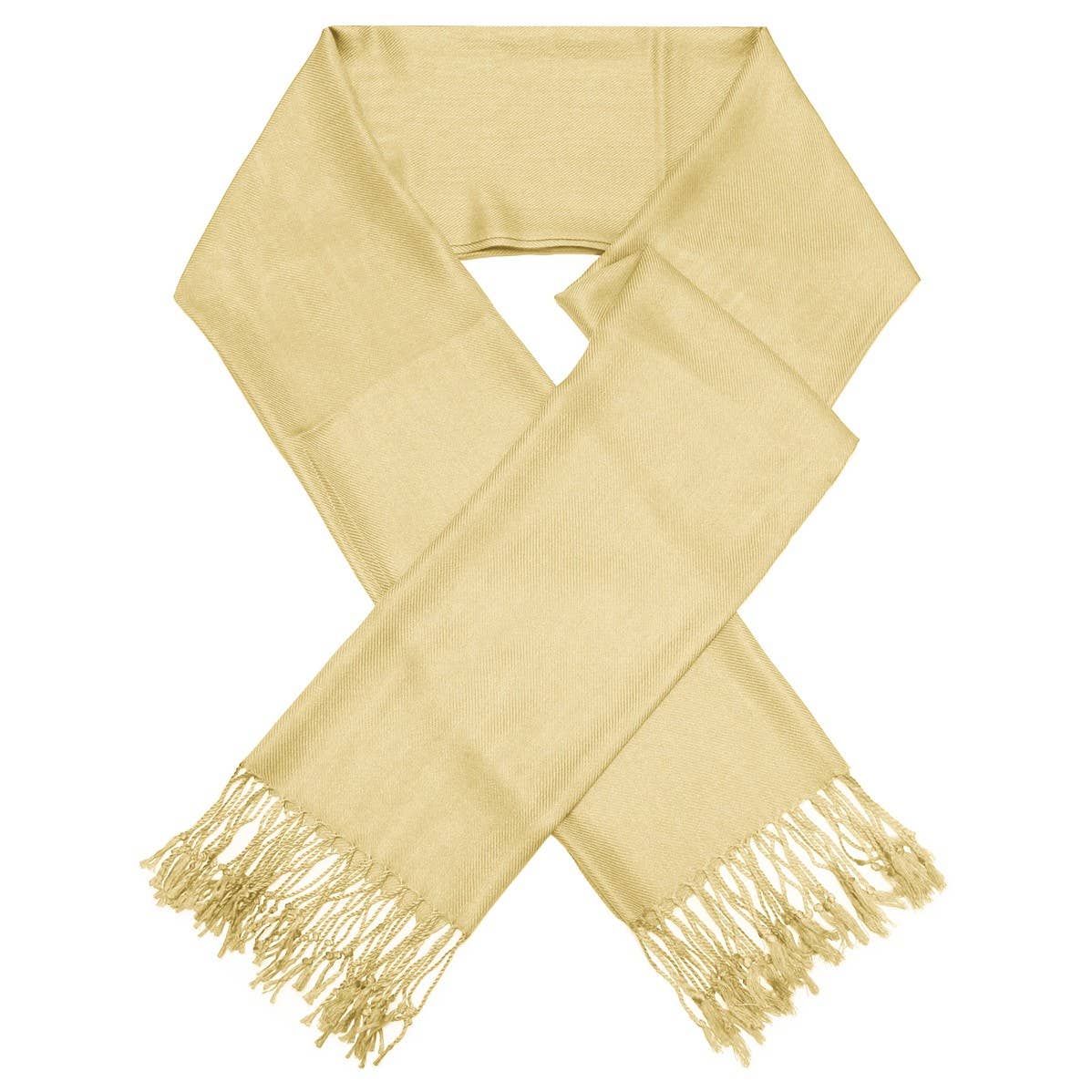 Luxury Solid Faux Pashmina Shawls & Scarves: Black