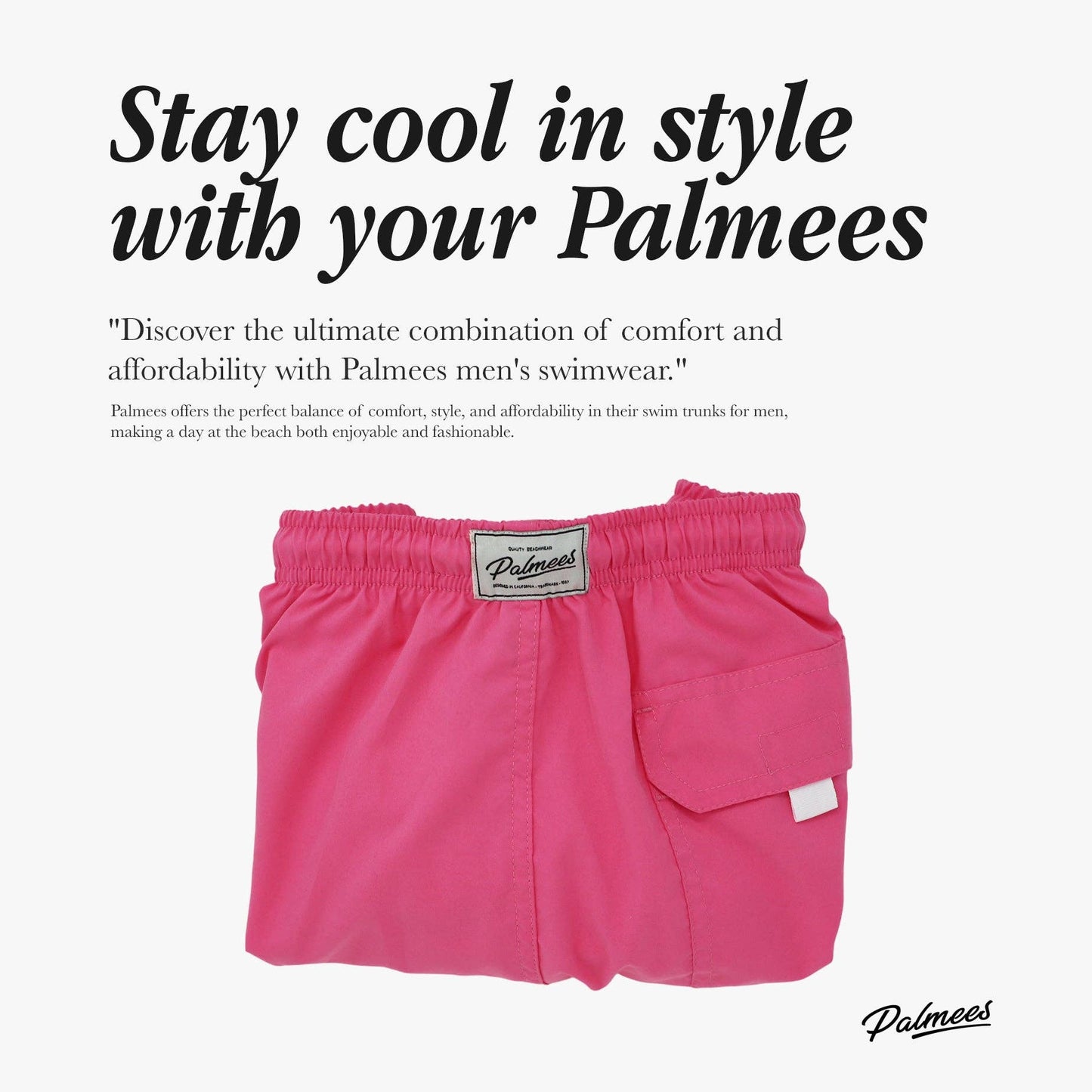 Pink Swim Short: Pink / M (30-31)