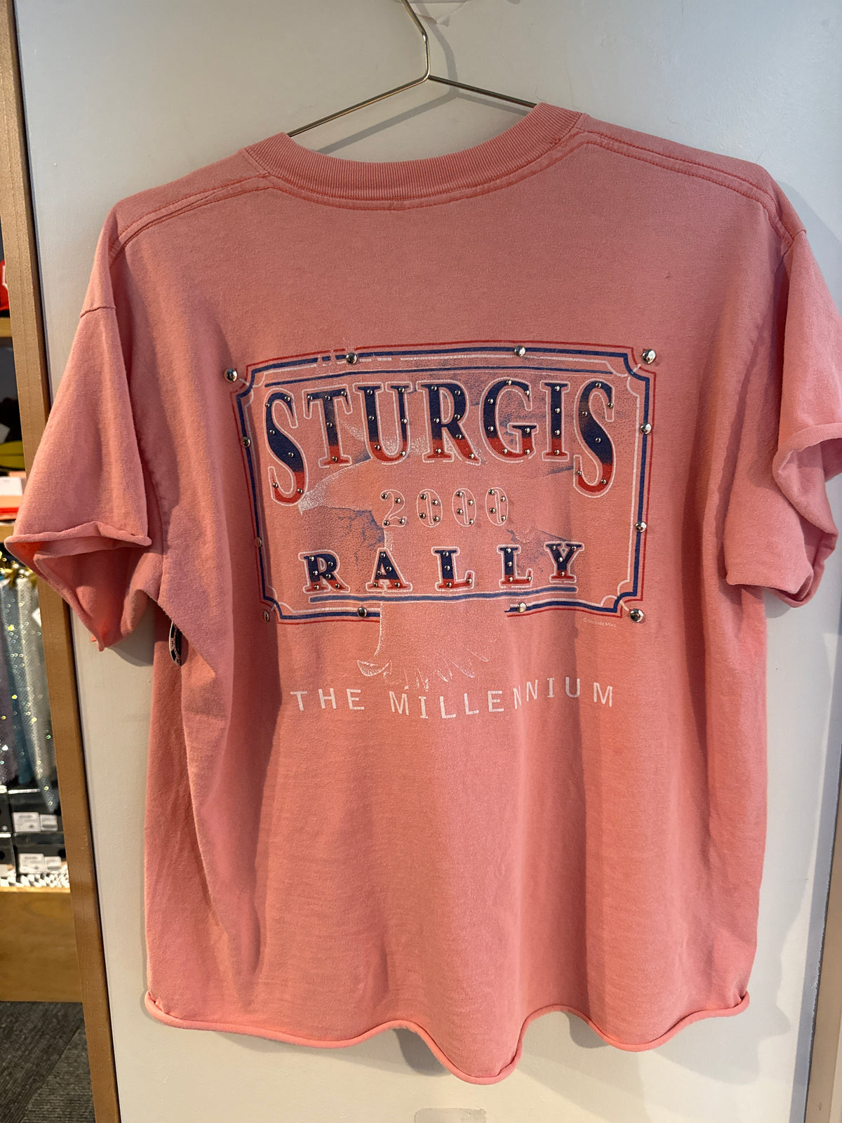 Pink Sturgis Studded Tee