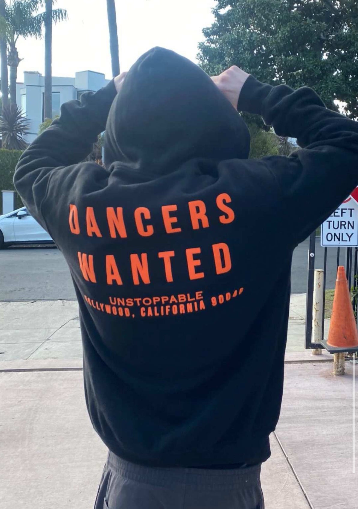 Dancers Wanted Hoodie - Black Orange