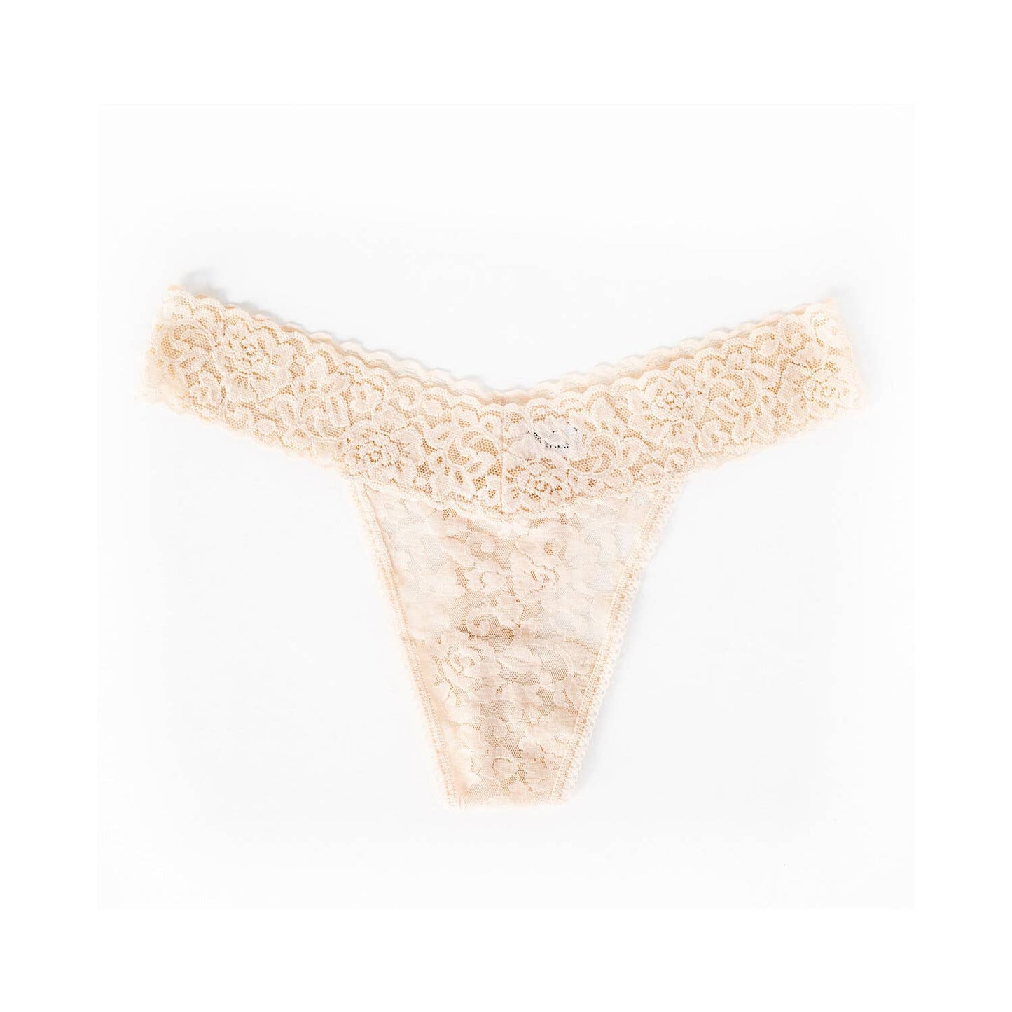 Mid-Rise Lace Thong