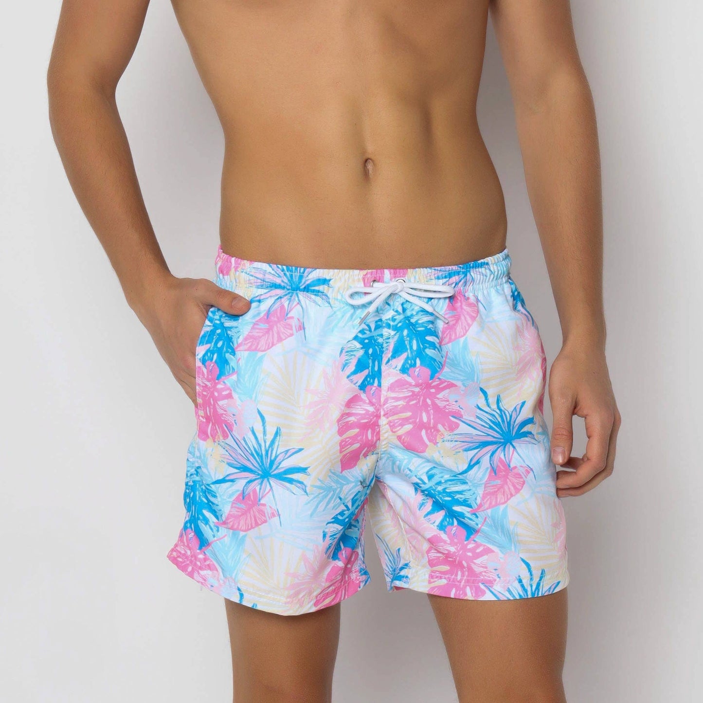 Leaves Swim Short: Multi-Colored / M (30-31)