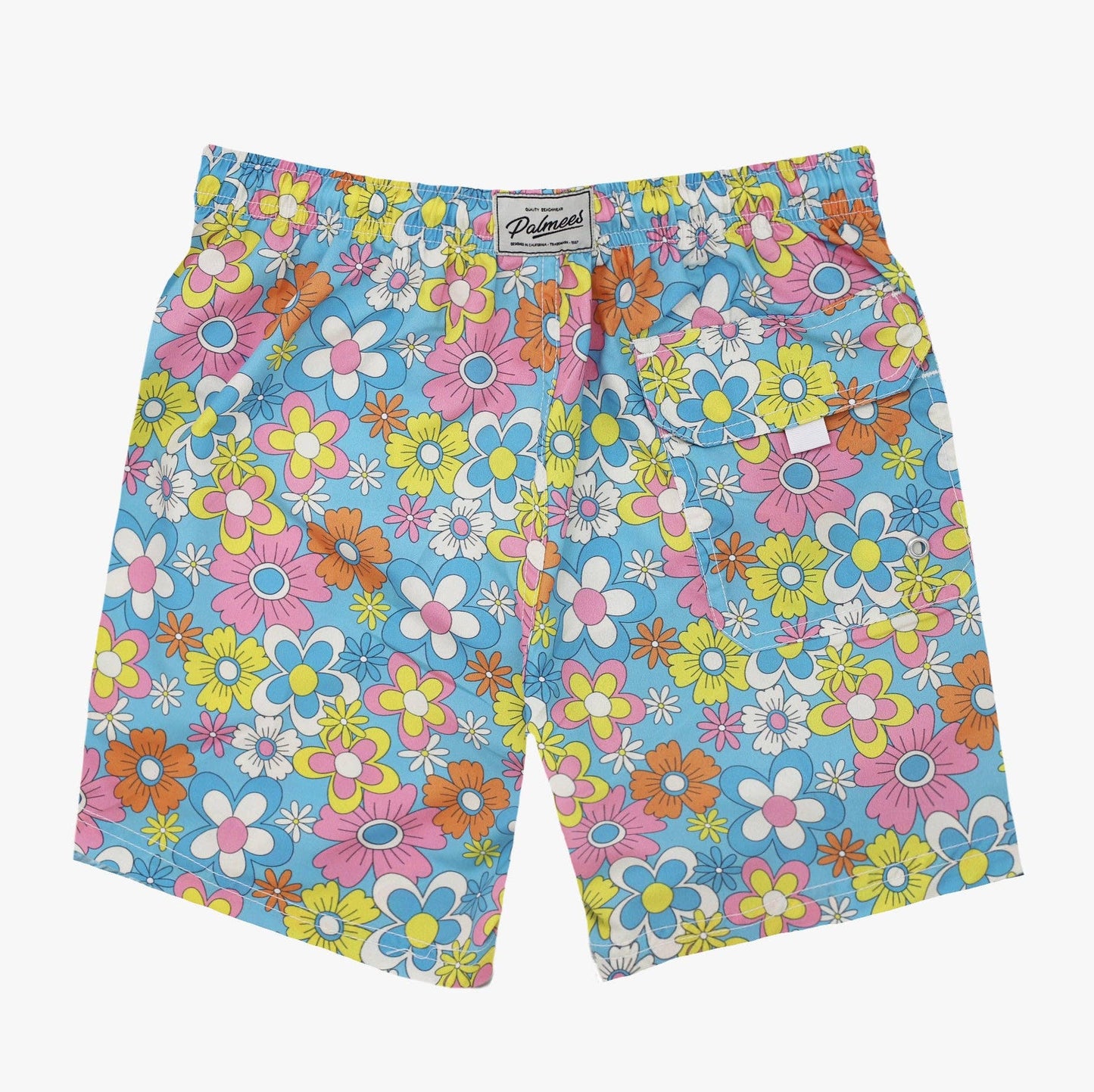 Summer Bloom Swim Short: Multi-Colored / XL (34-35)