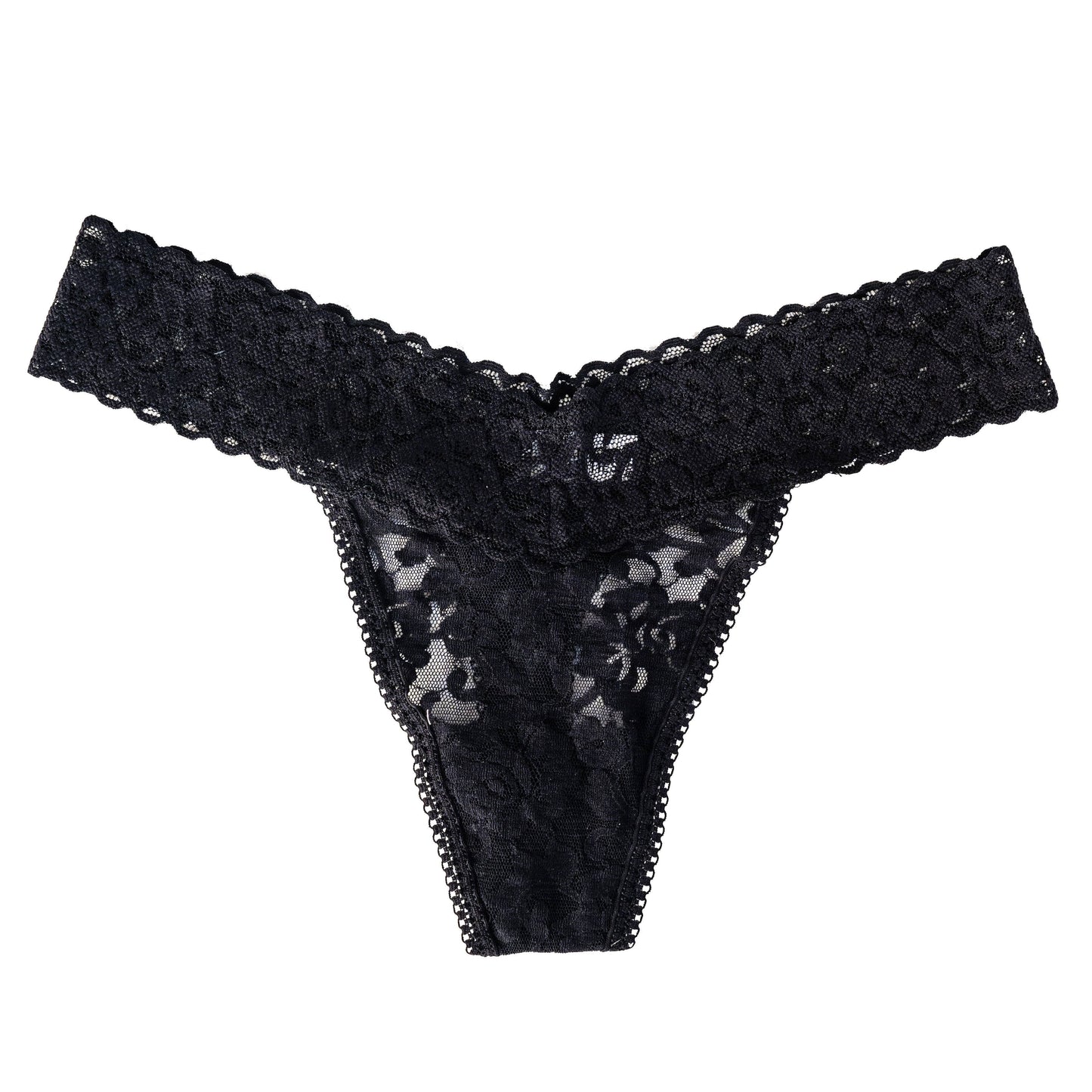 Mid-Rise Lace Thong