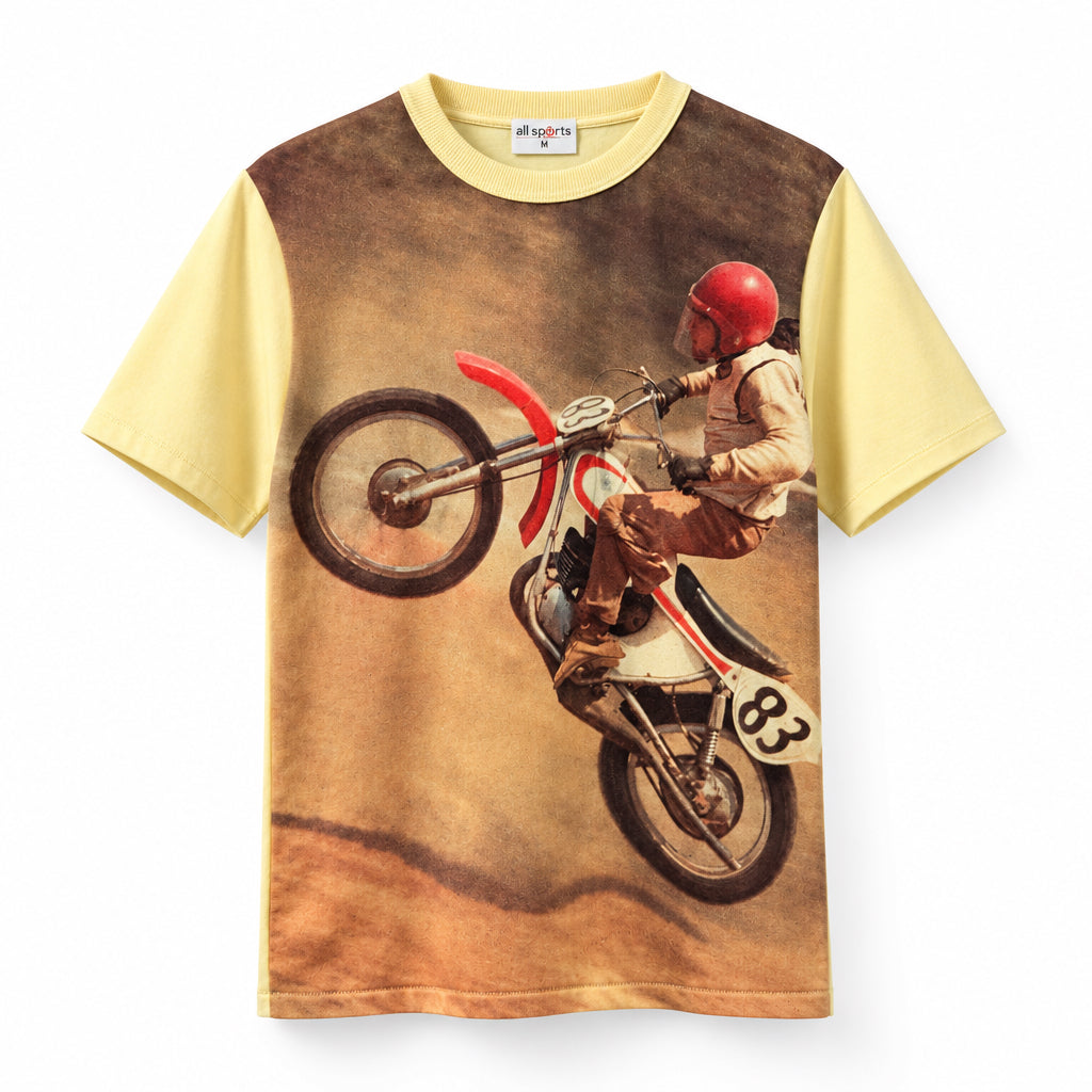 Yellow Moto Graphic T