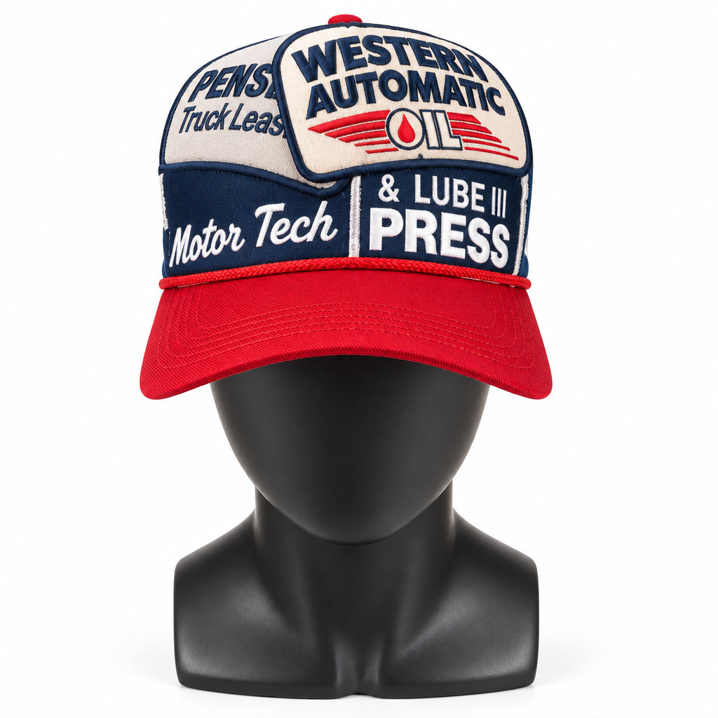 3COIN Patch Hat - Blue/Red