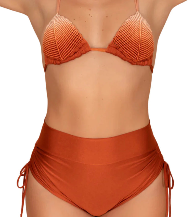 SHELLS TOP - OCHRE