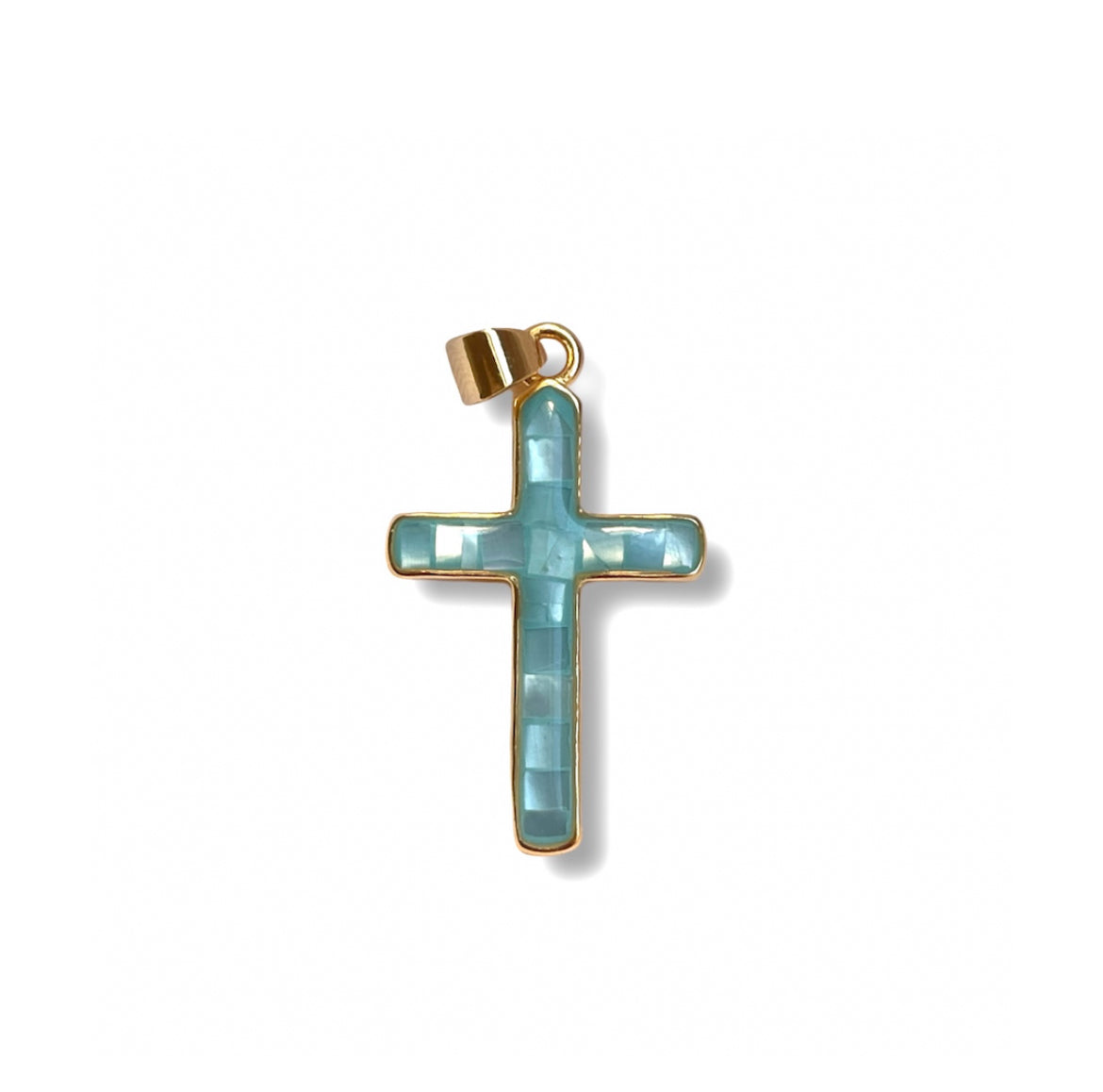 Blue Cross Charm