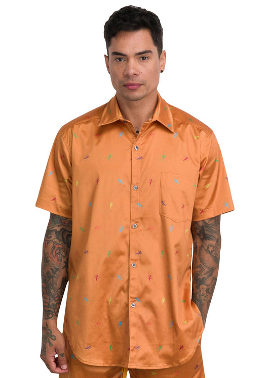 ORANGE RESORT SHIRT