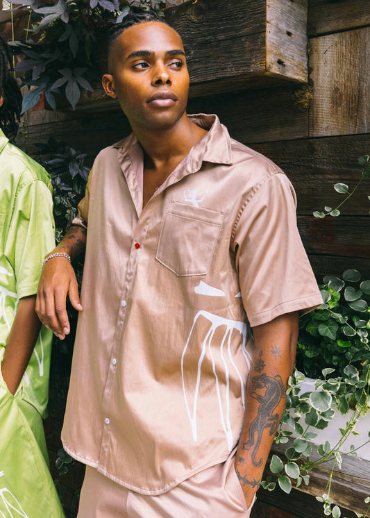 FURY GHOST COCOA TAN RESORT SHIRT