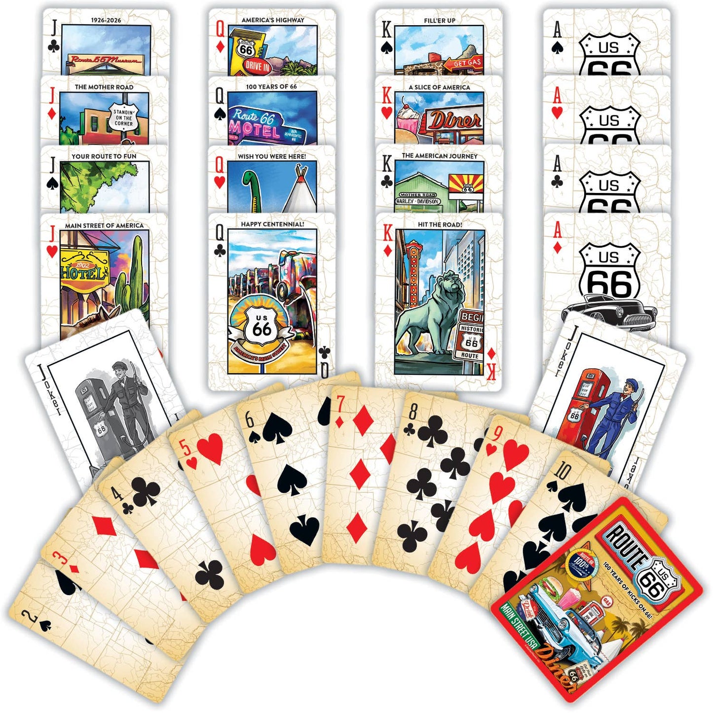 Route 66 Playing Cards