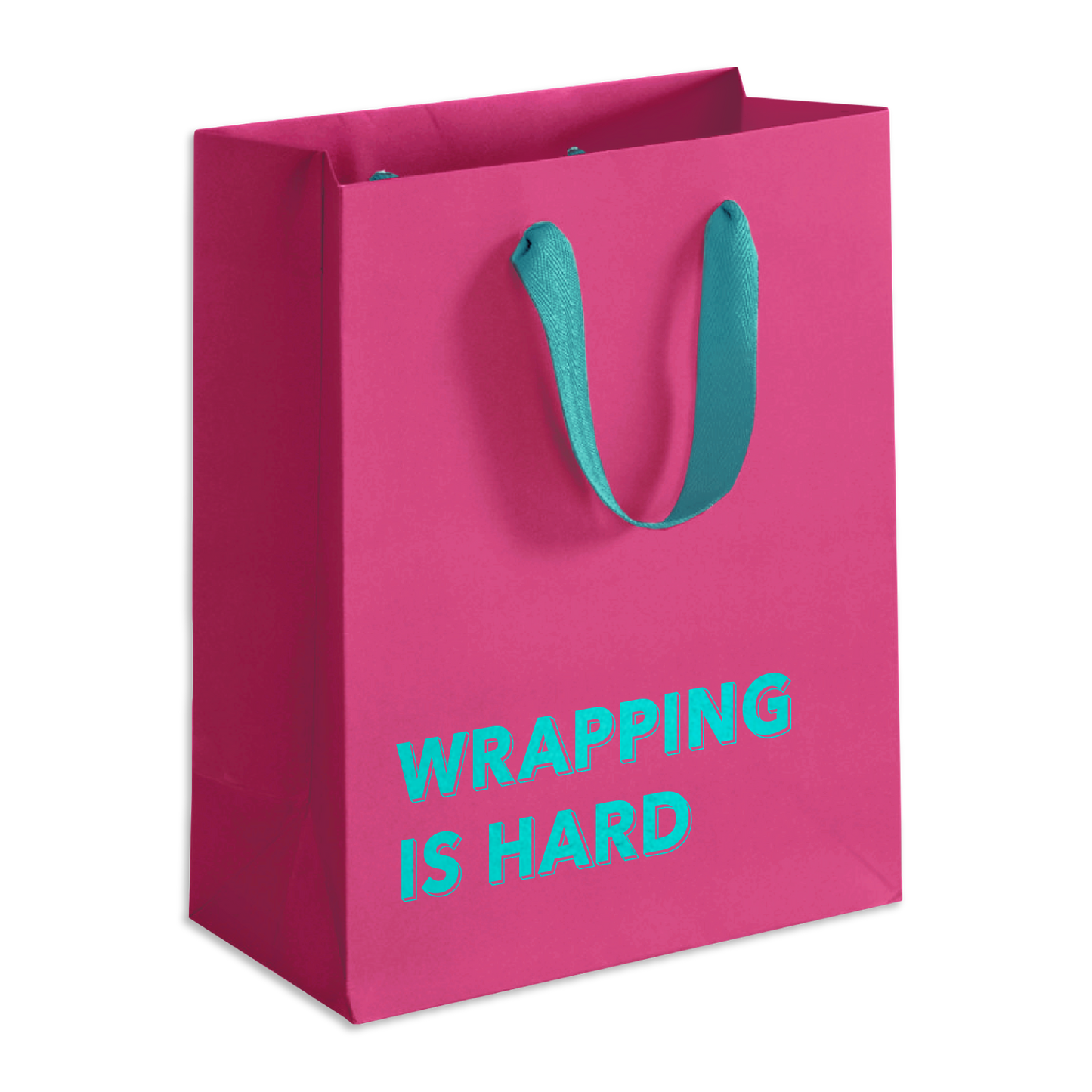 Wrapping is Hard Gift Bag (Magenta)