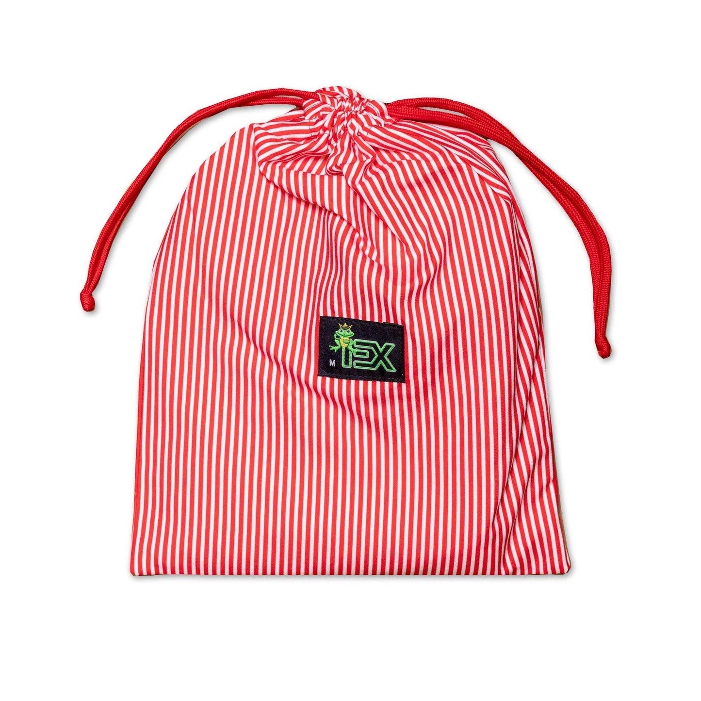 Men's Striped Slim Fit Swim Trunks - Red