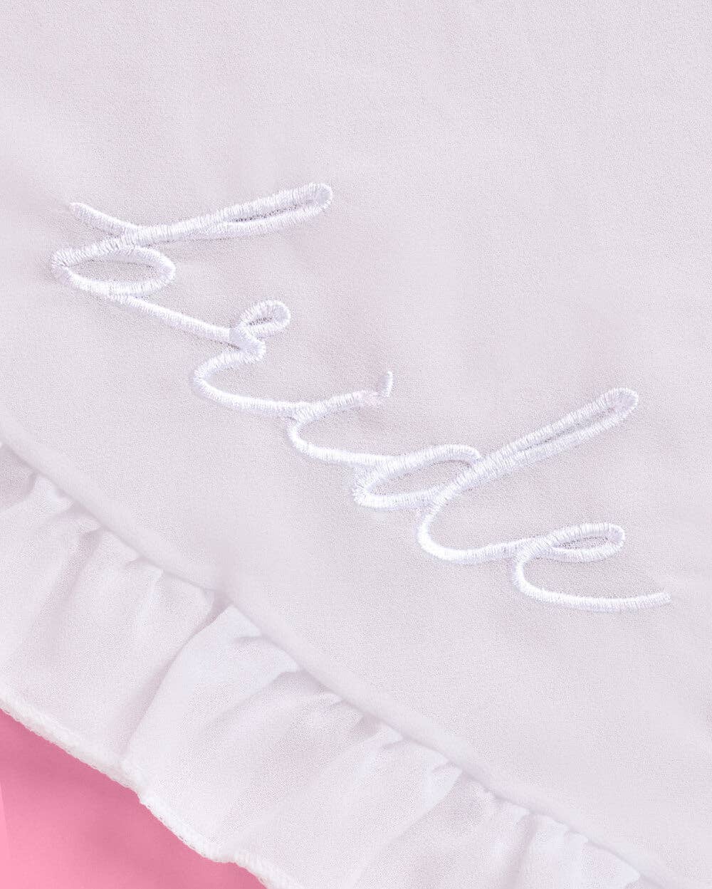 Bride to Be Sarong - white chiffon embroidered sarong, bride beach bachelorette