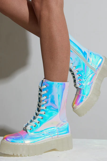 Opal Combat Boots