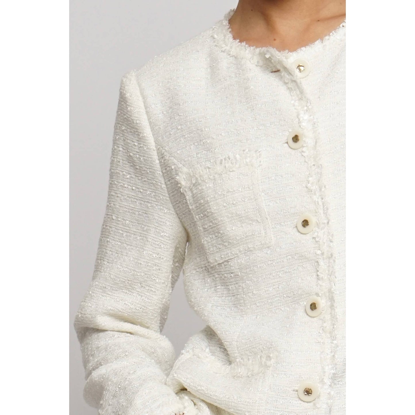 FOUR POCKET BOUCLE JACKET