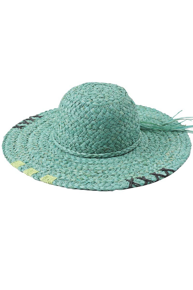 Natural Raffia Straw Floppy Sun Hat