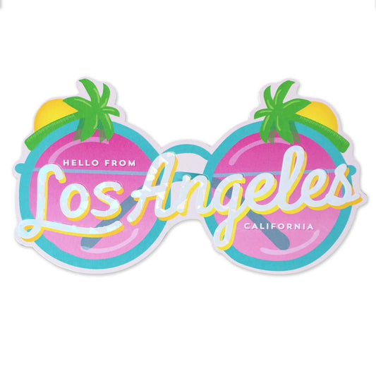 Los Angeles Die Cut Greeting Card