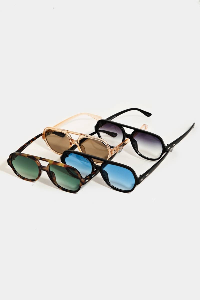 Classic Tinted Aviator Sunglasses : Mix color