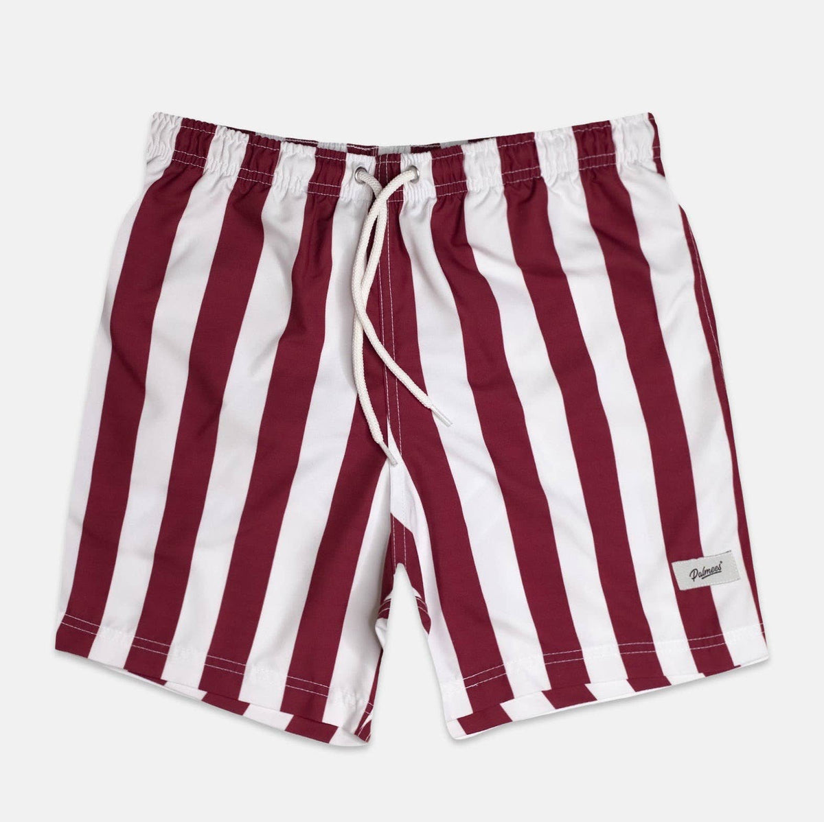 Red Stripes Swim Short: Red / L (32-33)