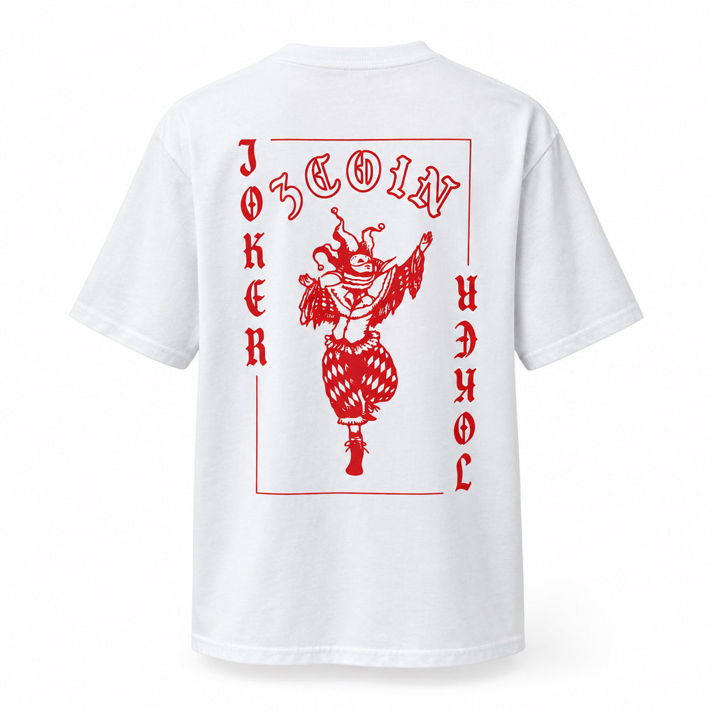 White/ Red Joker TShirt