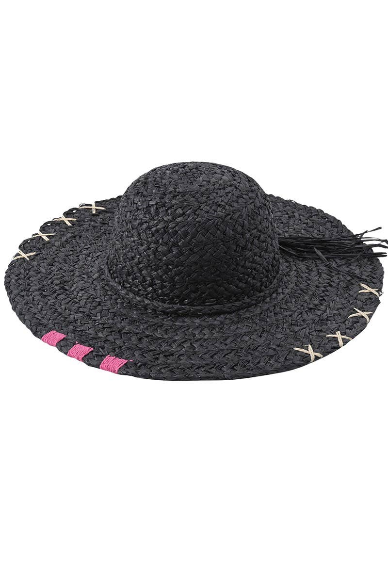 Natural Raffia Straw Floppy Sun Hat