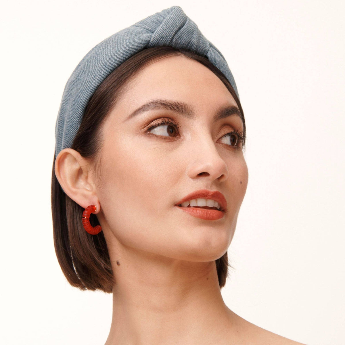 Light Denim Knotted Headband