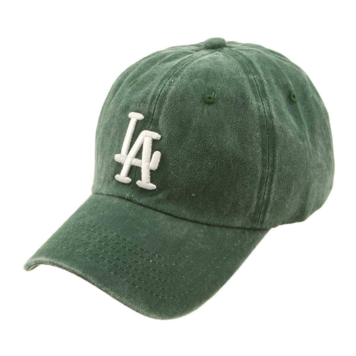 LA Embroidery Baseball Cap LT.Denim