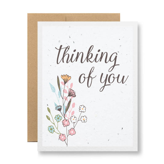 Plantable Seed Paper Greeting Card - Thinking of You