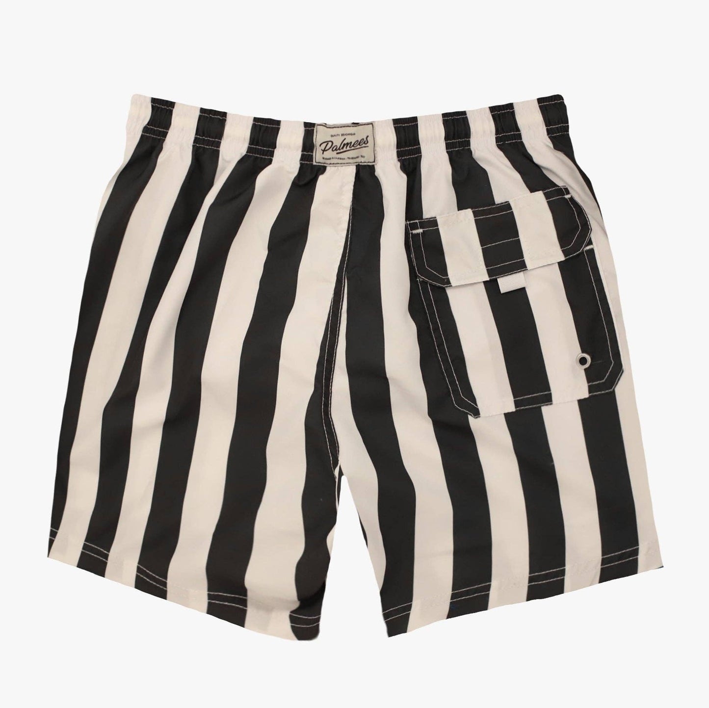 Black Stripes Swim Short