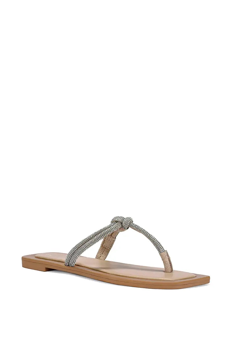 IVELLA-SILVER FLAT SANDAL