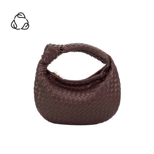 Drew Small Espresso Recycled Vegan Top Handle Bag