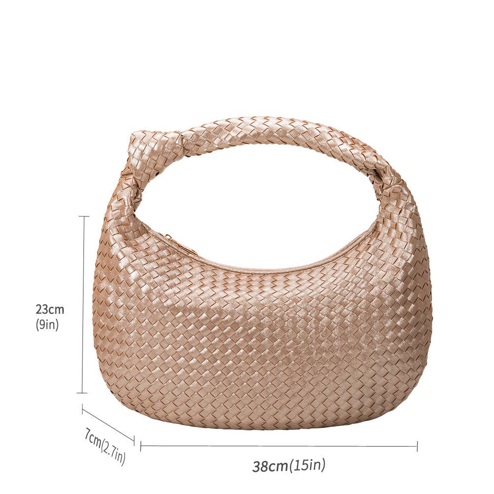 Brigitte Large Nude Recycled Vegan Shoulder Bag