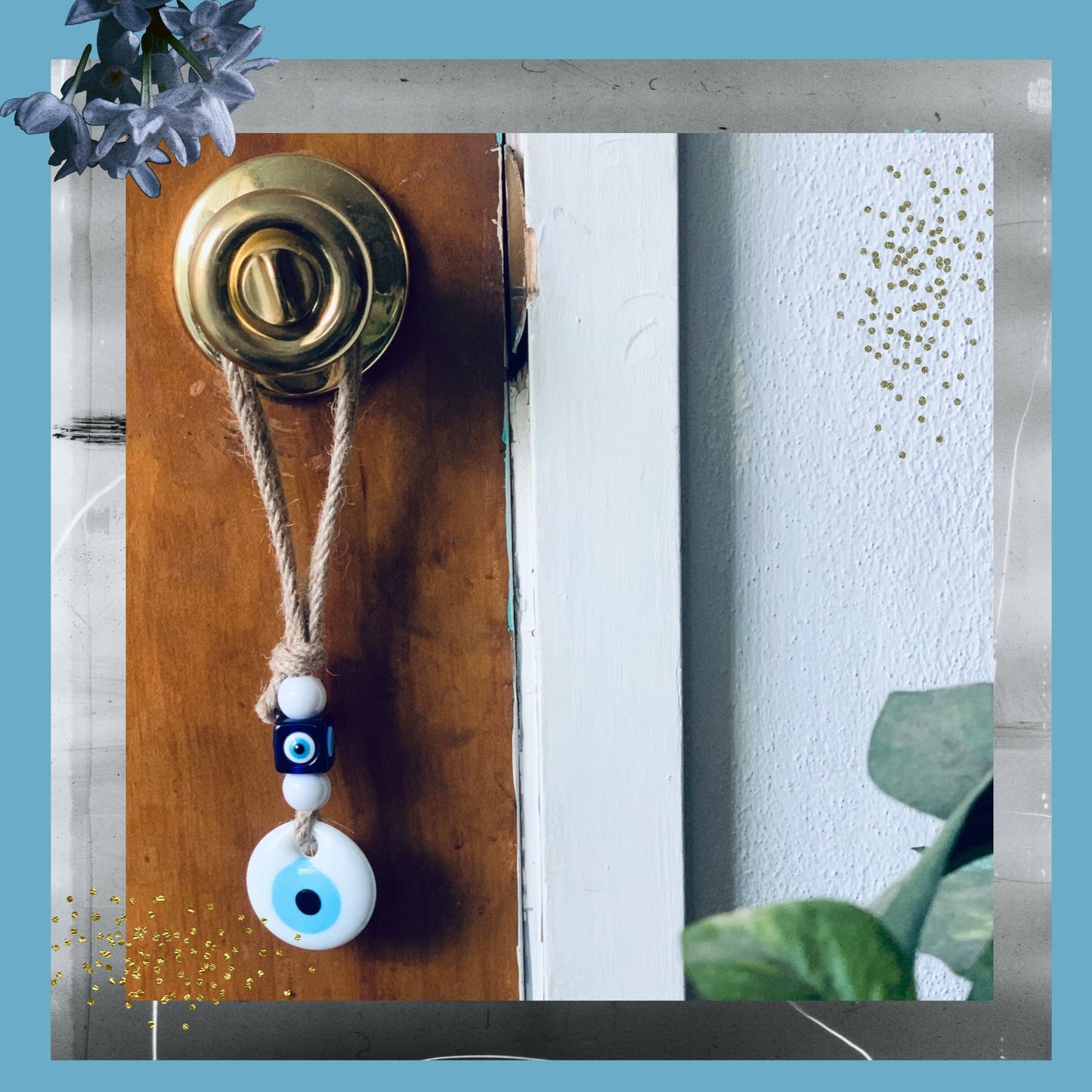 Evil Eye Small Hanging Charm for Home, Car or Party Favor