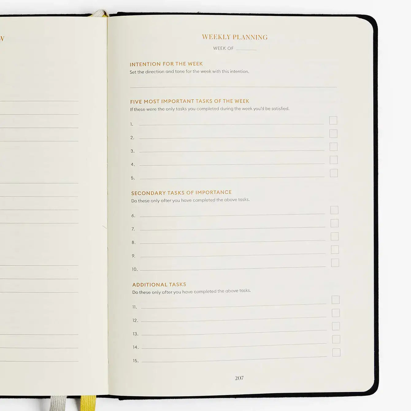 Productivity Planner Black