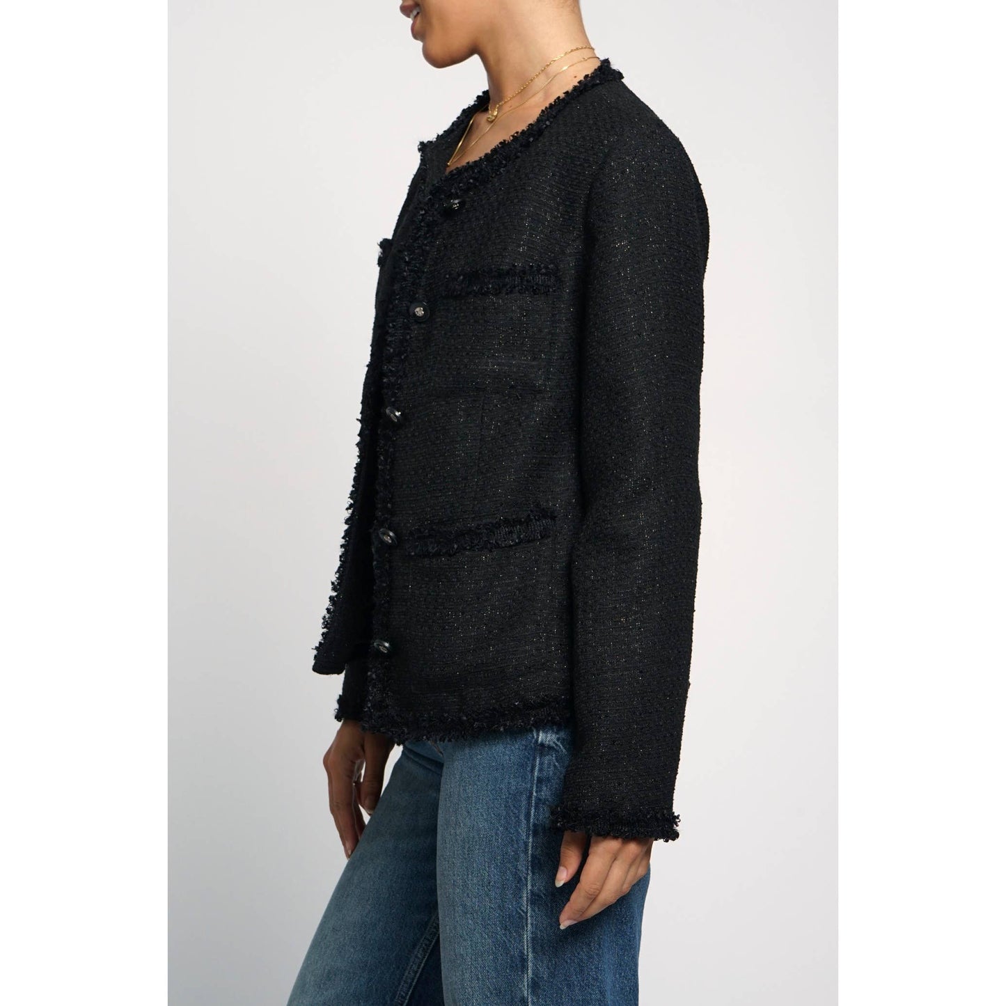 FOUR POCKET BOUCLE JACKET