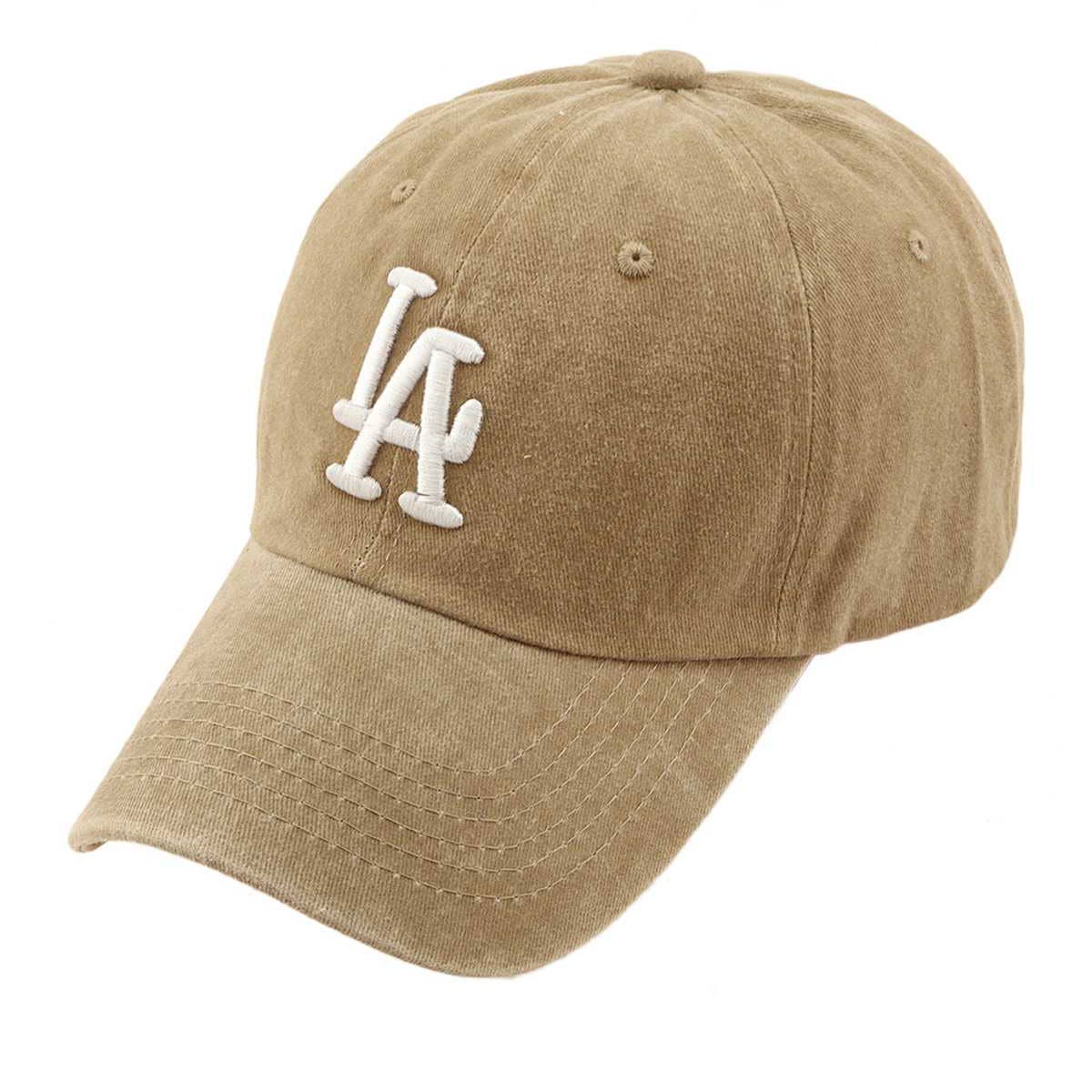LA Embroidery Baseball Cap LT.Denim