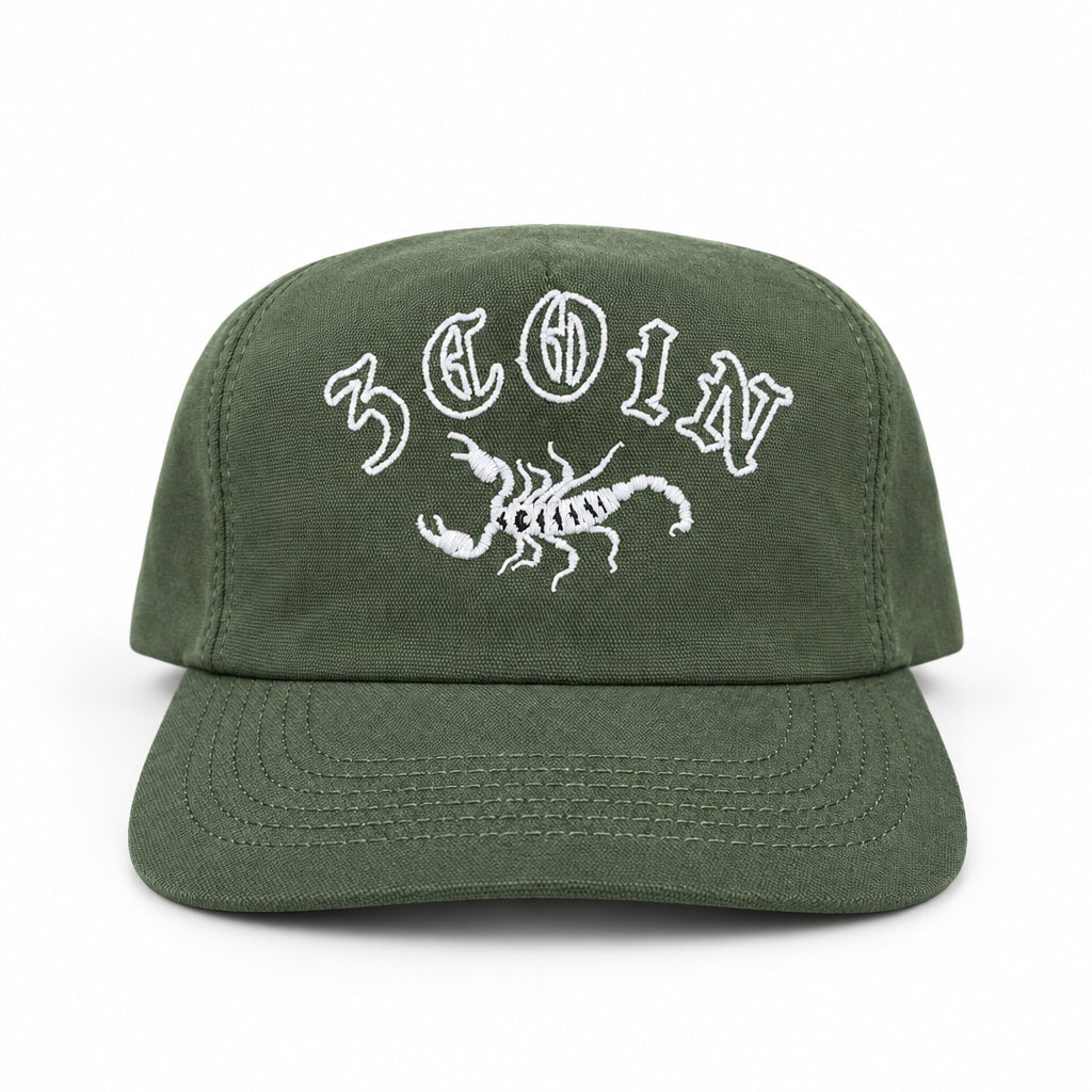 3COIN Hat - Green Denim