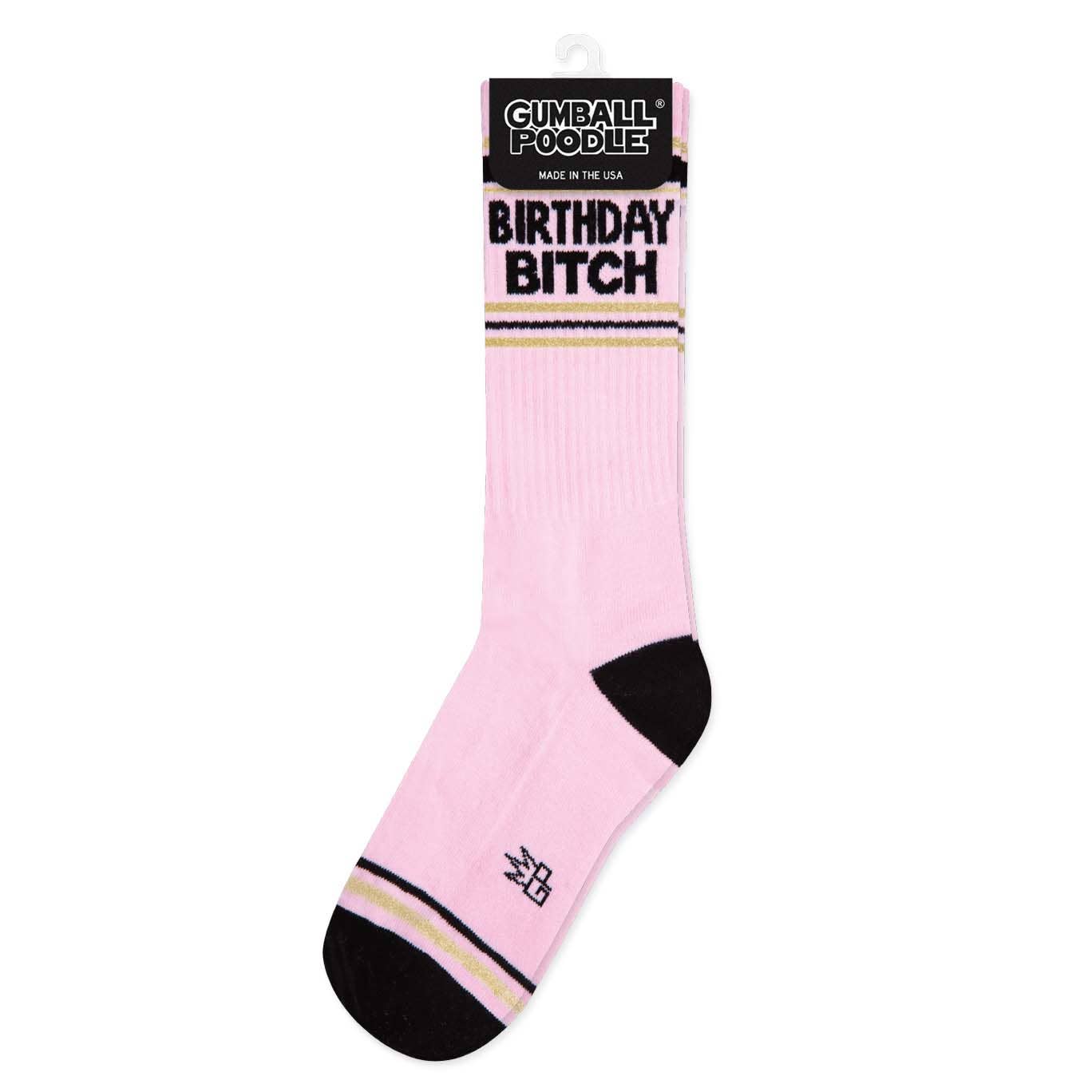 Birthday Bitch Gym Crew Socks