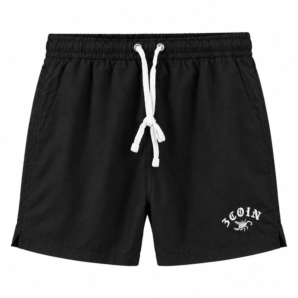 Black Nylon Shorts