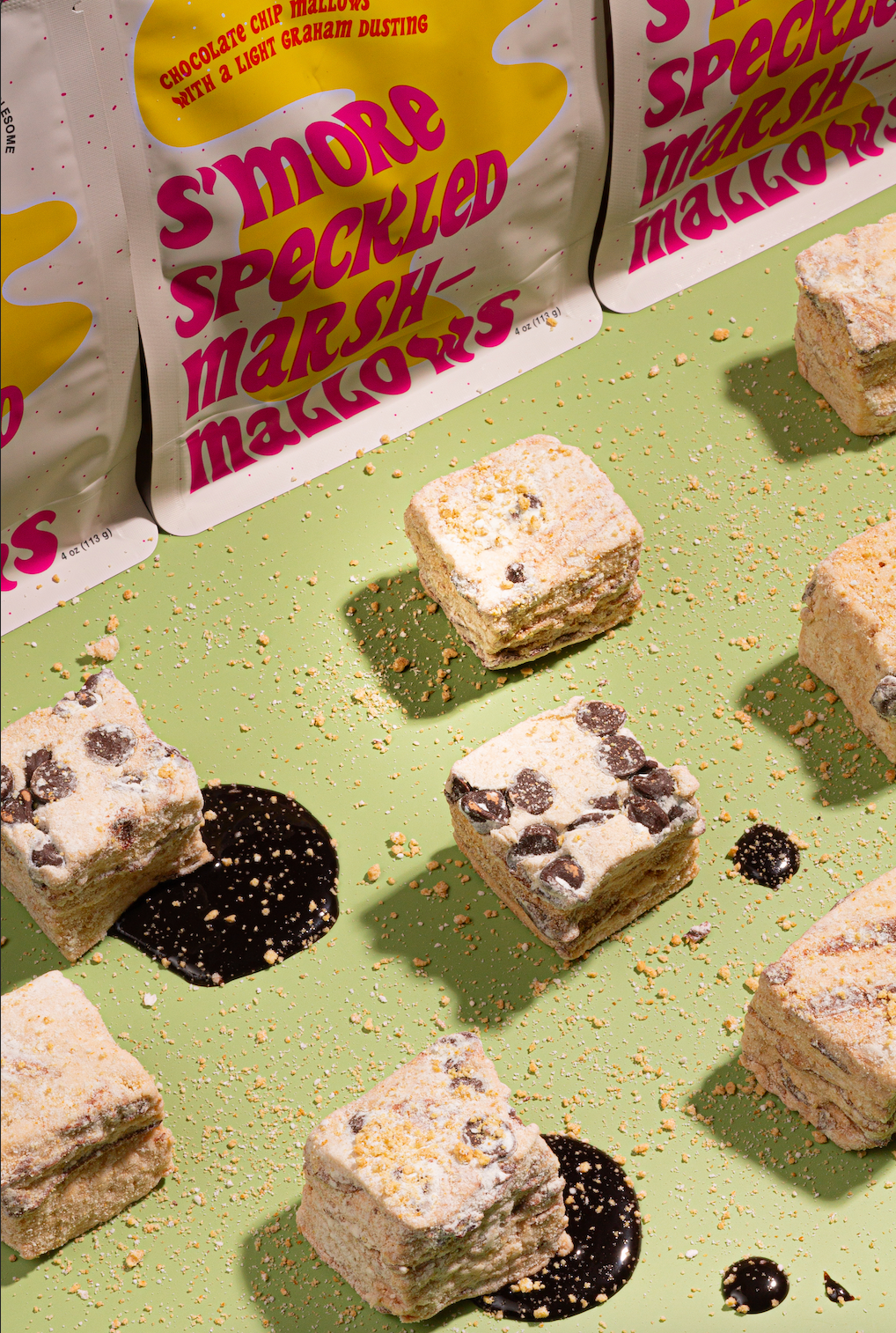 S'more Speckled Marshmallows - Handmade