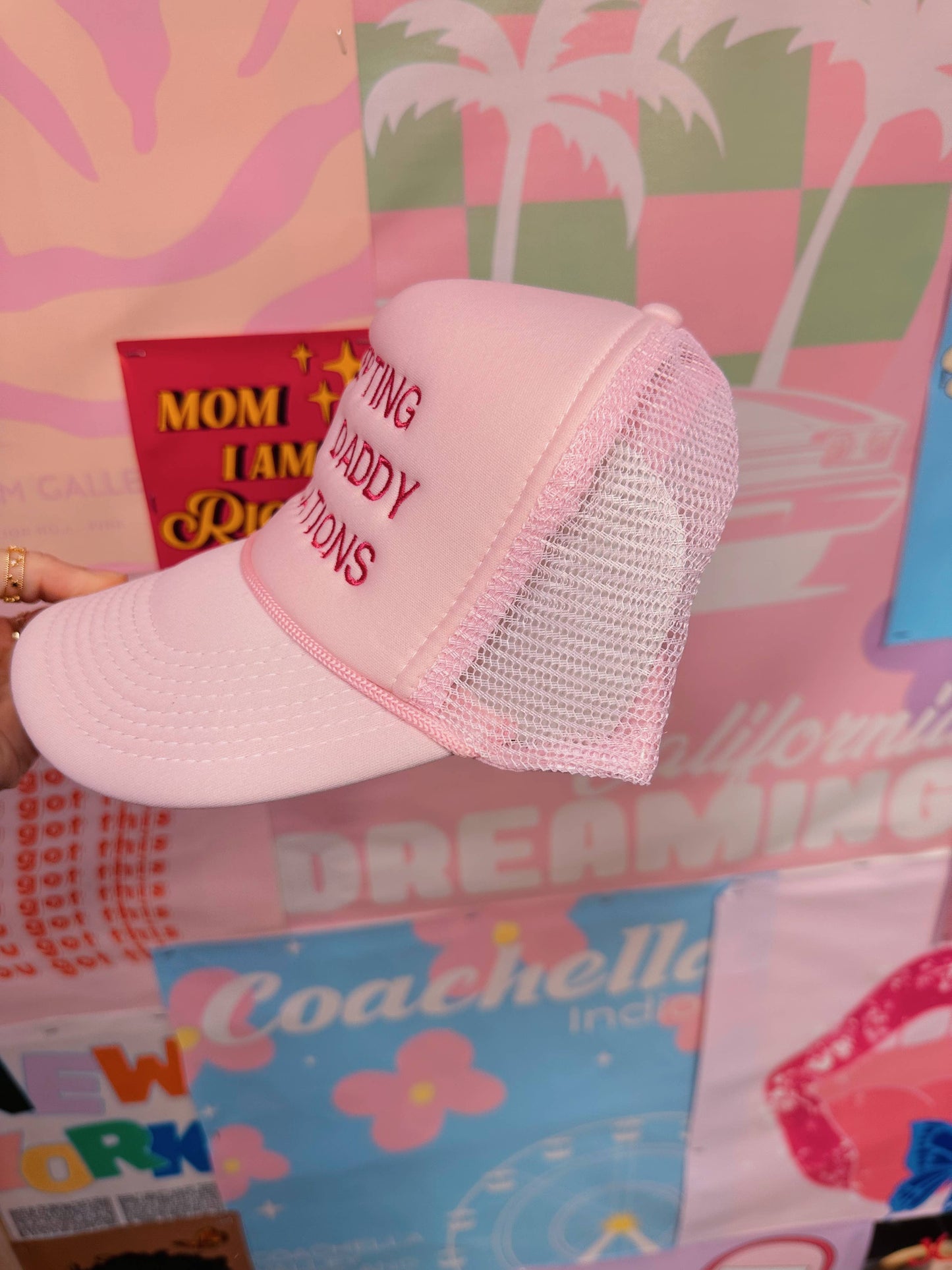 Pink Sugar Daddy Trucker hats