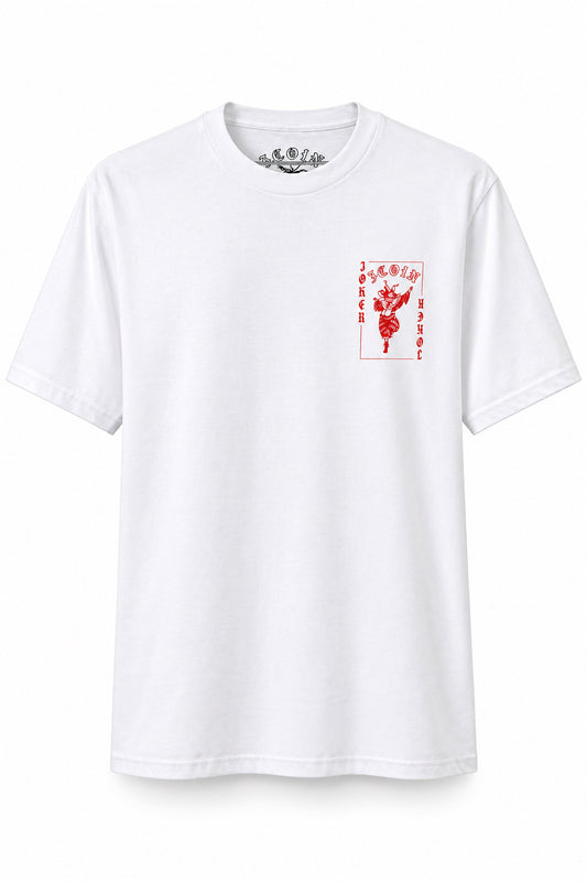 White/ Red Joker TShirt