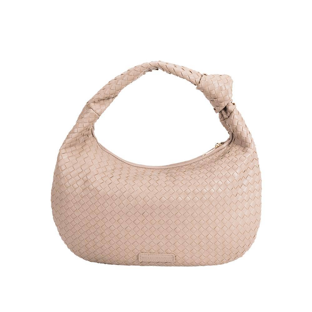 Brigitte Large Nude Recycled Vegan Shoulder Bag